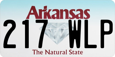 AR license plate 217WLP
