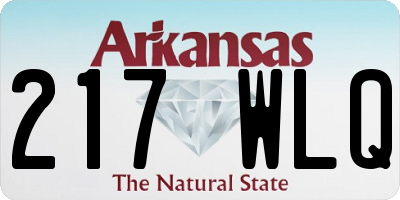 AR license plate 217WLQ