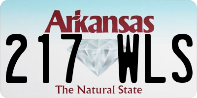 AR license plate 217WLS