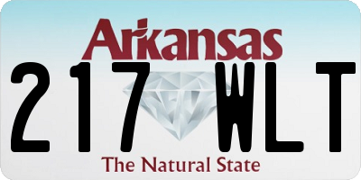 AR license plate 217WLT