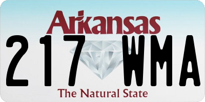 AR license plate 217WMA