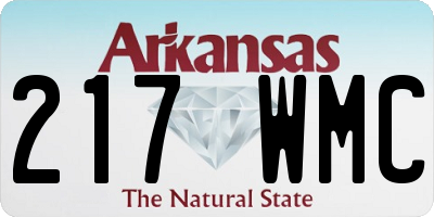 AR license plate 217WMC