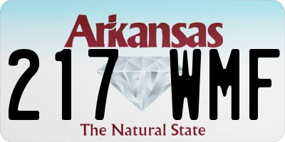 AR license plate 217WMF