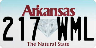 AR license plate 217WML