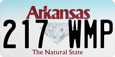 AR license plate 217WMP