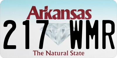 AR license plate 217WMR