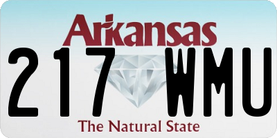 AR license plate 217WMU