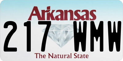 AR license plate 217WMW