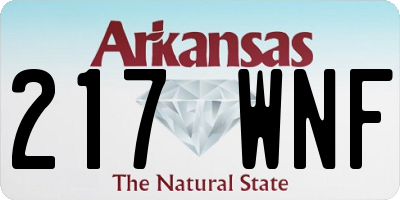 AR license plate 217WNF