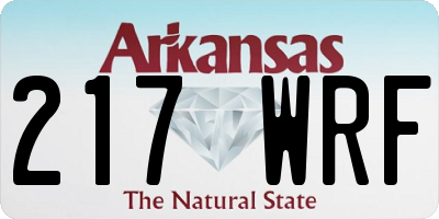 AR license plate 217WRF