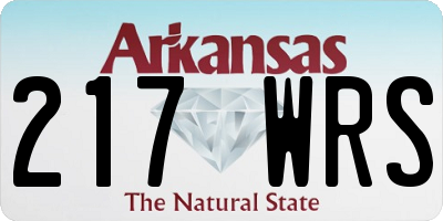 AR license plate 217WRS