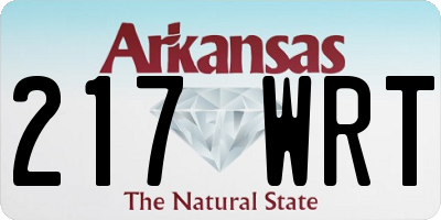 AR license plate 217WRT