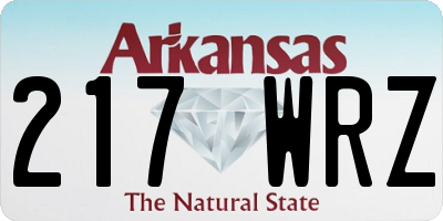 AR license plate 217WRZ