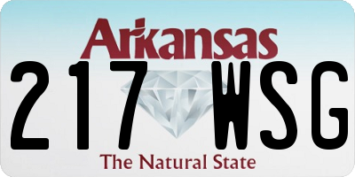 AR license plate 217WSG