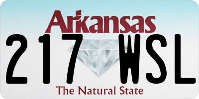 AR license plate 217WSL