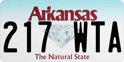 AR license plate 217WTA
