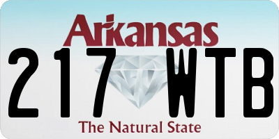 AR license plate 217WTB