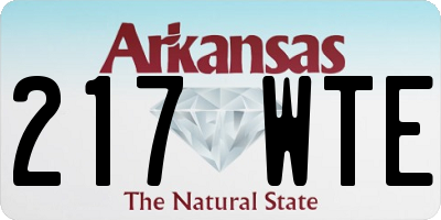 AR license plate 217WTE