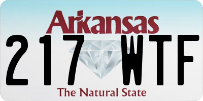 AR license plate 217WTF