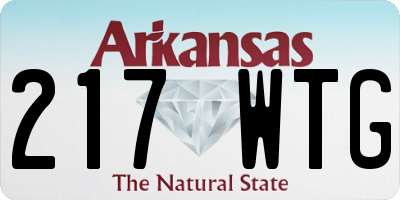 AR license plate 217WTG