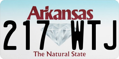 AR license plate 217WTJ