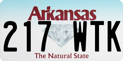 AR license plate 217WTK