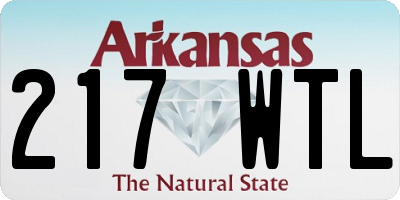 AR license plate 217WTL