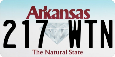 AR license plate 217WTN