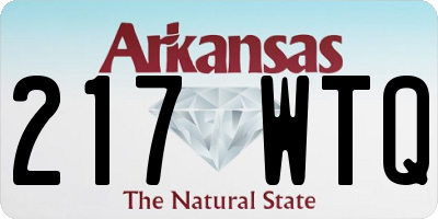 AR license plate 217WTQ