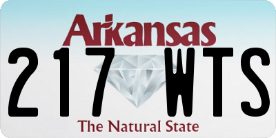 AR license plate 217WTS