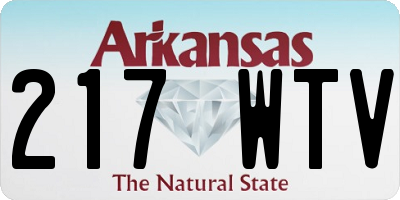 AR license plate 217WTV