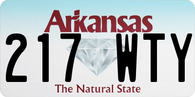AR license plate 217WTY
