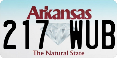 AR license plate 217WUB