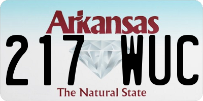 AR license plate 217WUC