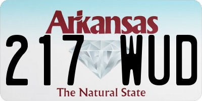 AR license plate 217WUD