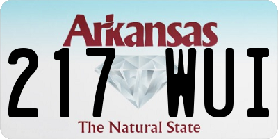 AR license plate 217WUI