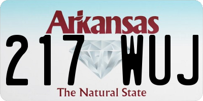 AR license plate 217WUJ