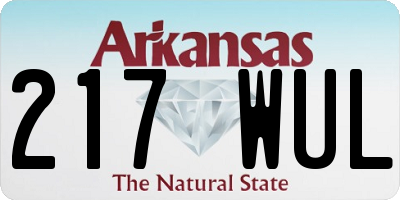 AR license plate 217WUL