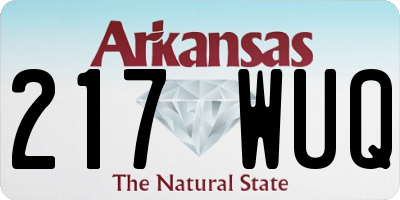 AR license plate 217WUQ