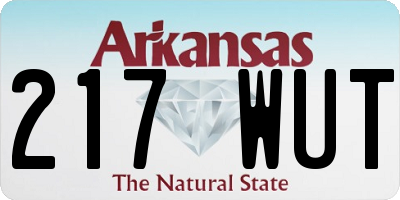 AR license plate 217WUT