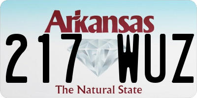 AR license plate 217WUZ