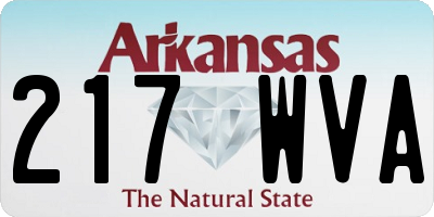 AR license plate 217WVA