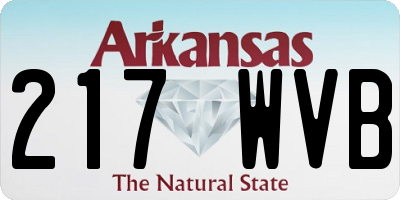 AR license plate 217WVB