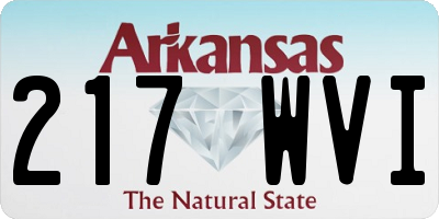 AR license plate 217WVI