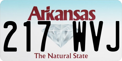AR license plate 217WVJ