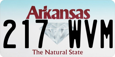 AR license plate 217WVM