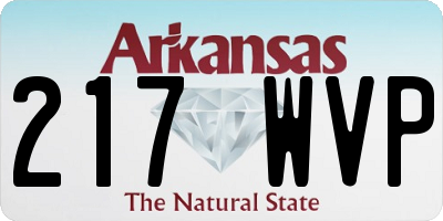 AR license plate 217WVP