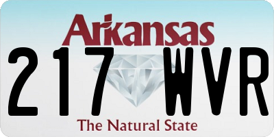 AR license plate 217WVR