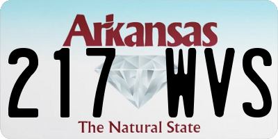 AR license plate 217WVS