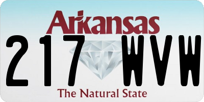 AR license plate 217WVW